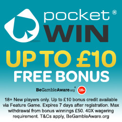 Pocketwin casino bonus